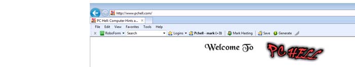See the blank title bar in IE9