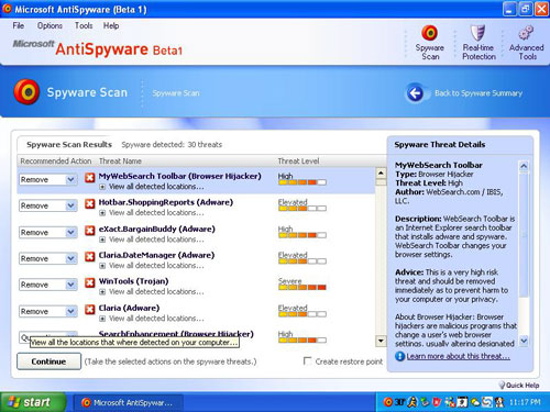 msantispywareresults2.jpg (61405 bytes)