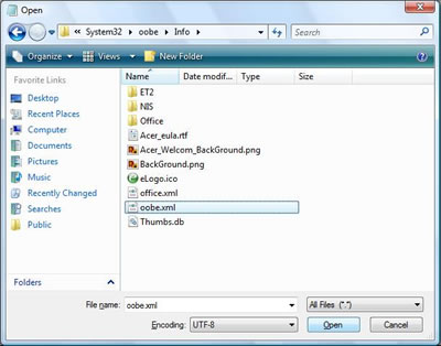 oobe.xml file location