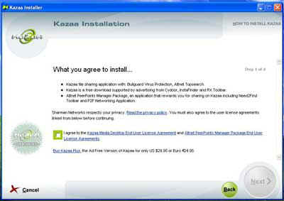 Kazaa License Agreement