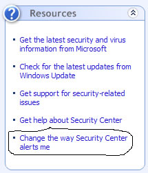 Change the Way Security Center Alerts Me